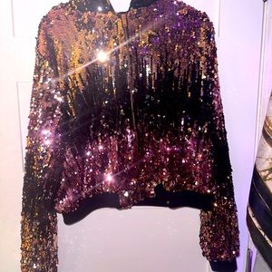1X sparkle sequin jacket!